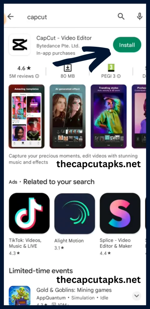 Install Capcut for Android - capcutapks.net