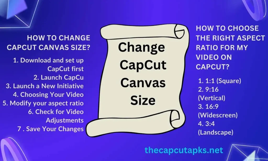 Change CapCut Canva Size